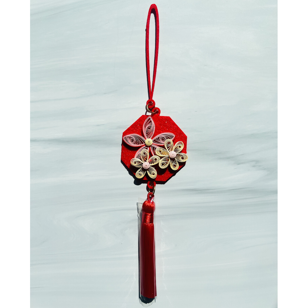 新春捲紙掛飾 - 花花世界